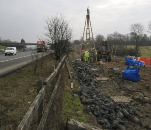 M25 Rooks Nest Farm Slope Stabilisation