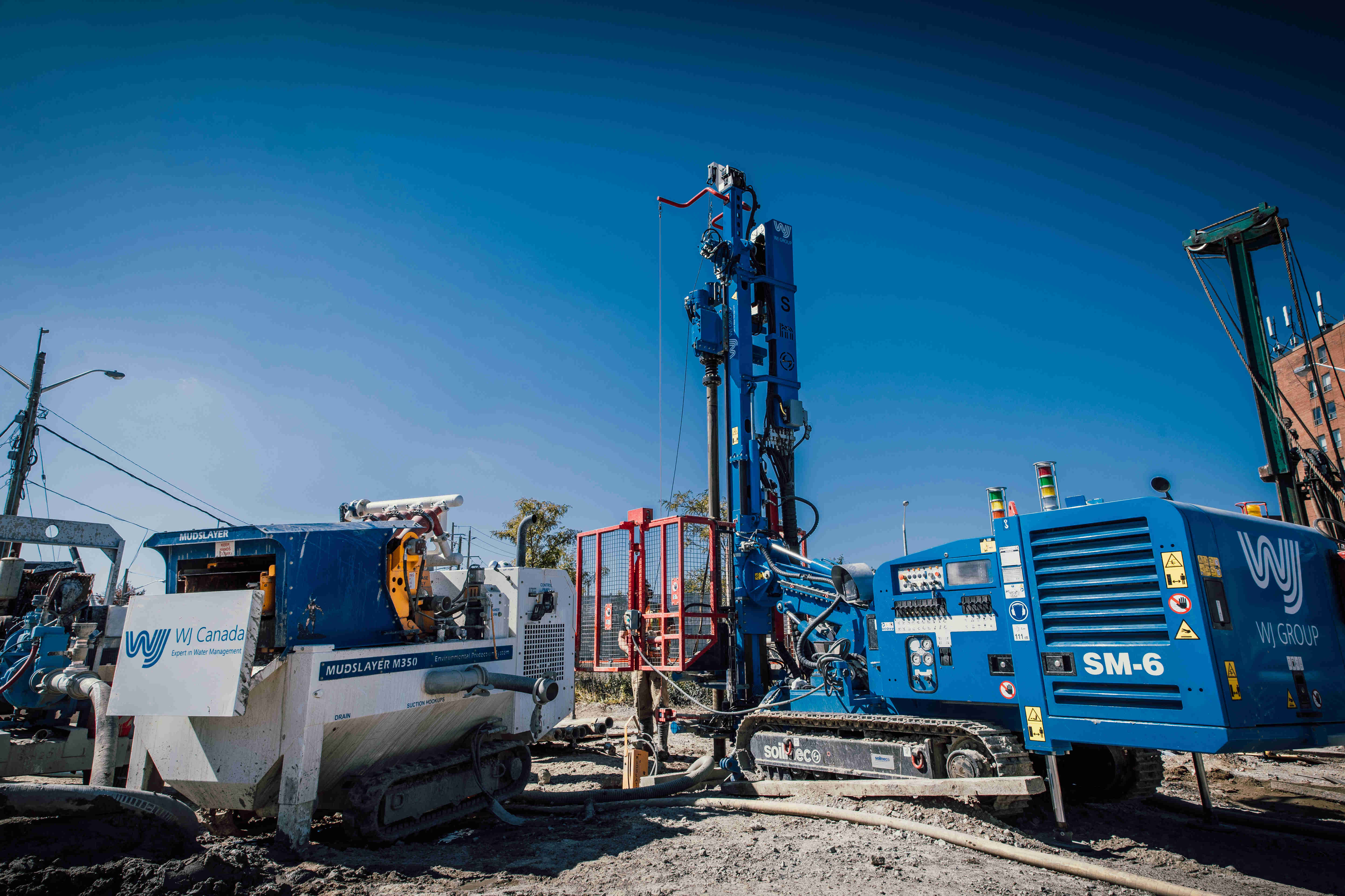 WJ Drilling Rig on Finch LRT Project