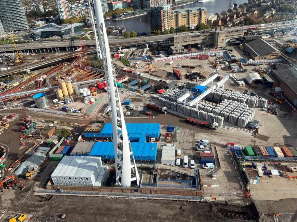 | Construction site | Silvertown Crossing Tunnel | Dewatering