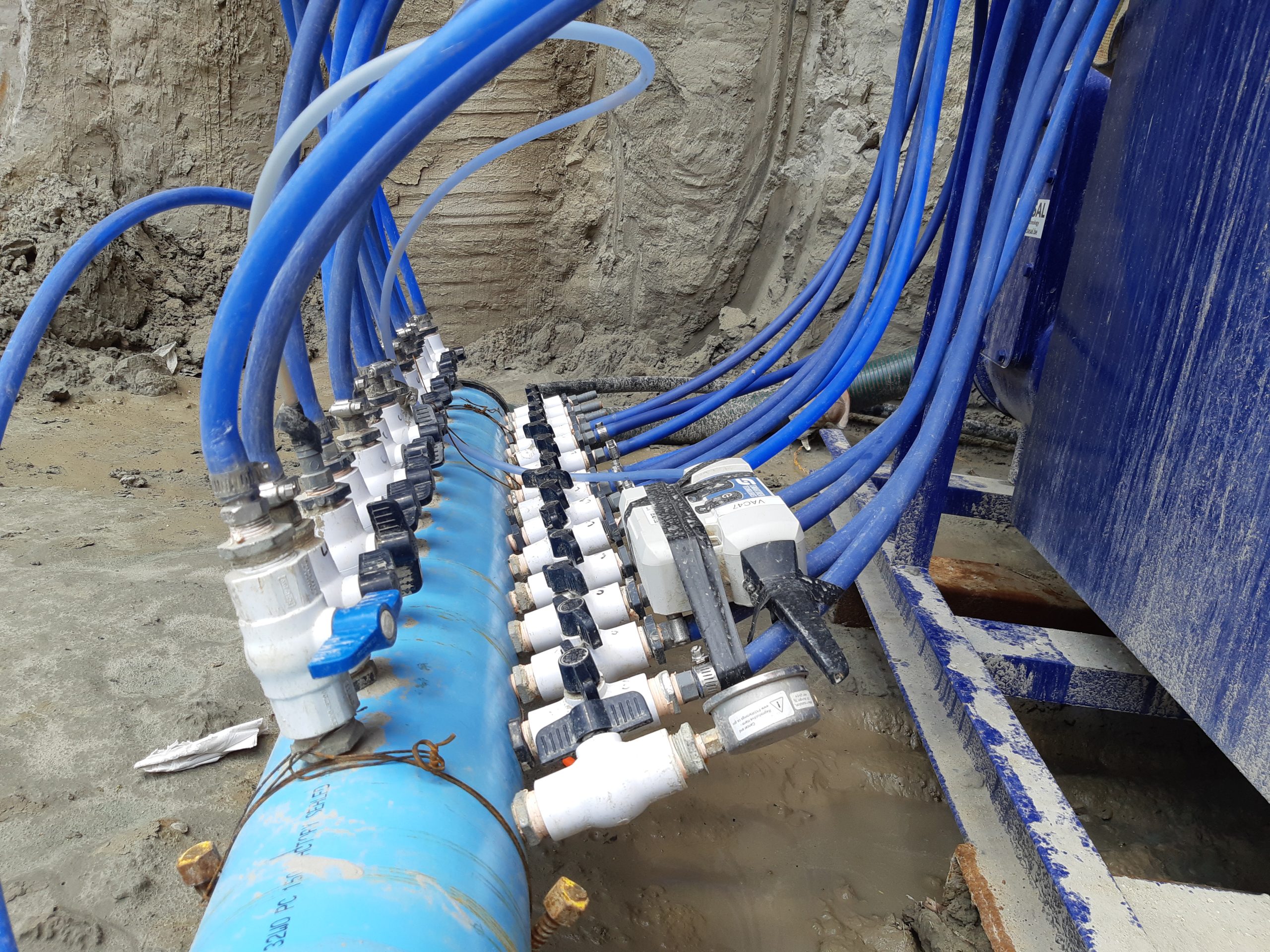 Inclined Wellpoint Dewatering