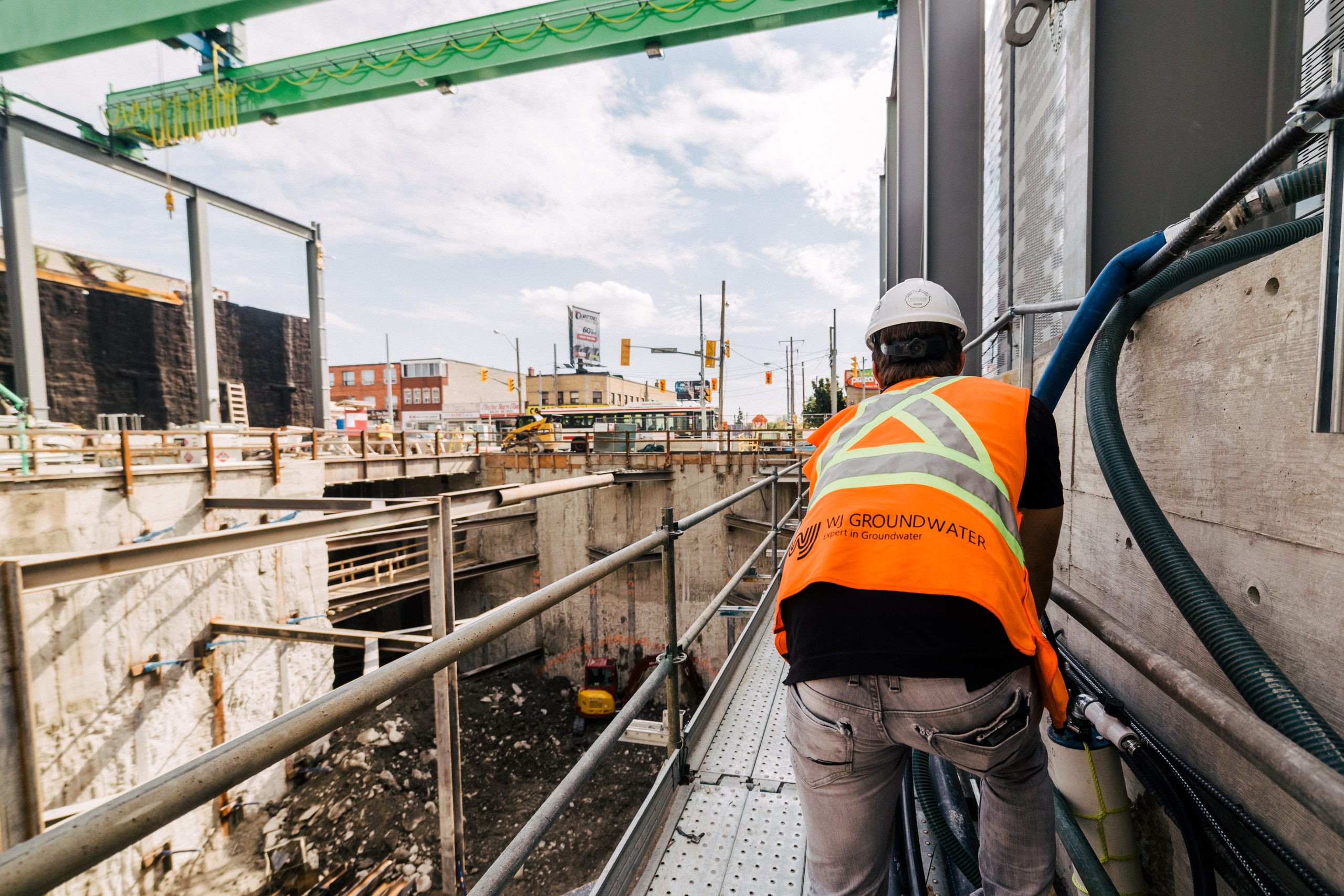 WJ Operative Checking on Wellpoints Excavation