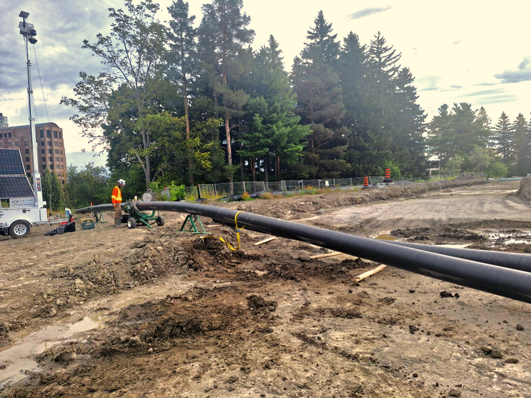 Supporting Groundwater Management at Ottawa Hospital’s New Campus 3 Ottawa Hospital Phase 4. WJ Canada. 12” HDPE pipe fusion
